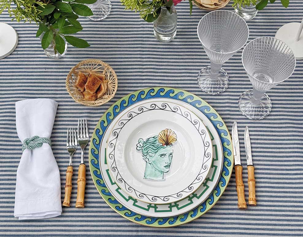 With a touch of summer and designer Luke Edward Hall's drawings