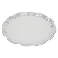 Round Silver Tray M