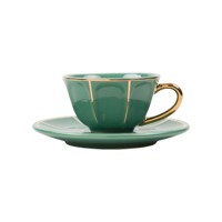 Coffee Cup Green Vintage