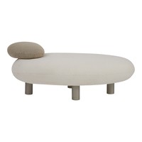 Pouf with Arm Pebbles