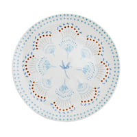 Bread Plate Flora Blu