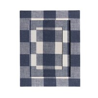Photo Frame Navy Grid