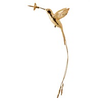 Long-Tailed Hummingbird Sculpture