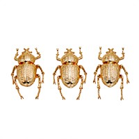 Lucky Beetle Trio Sculpture